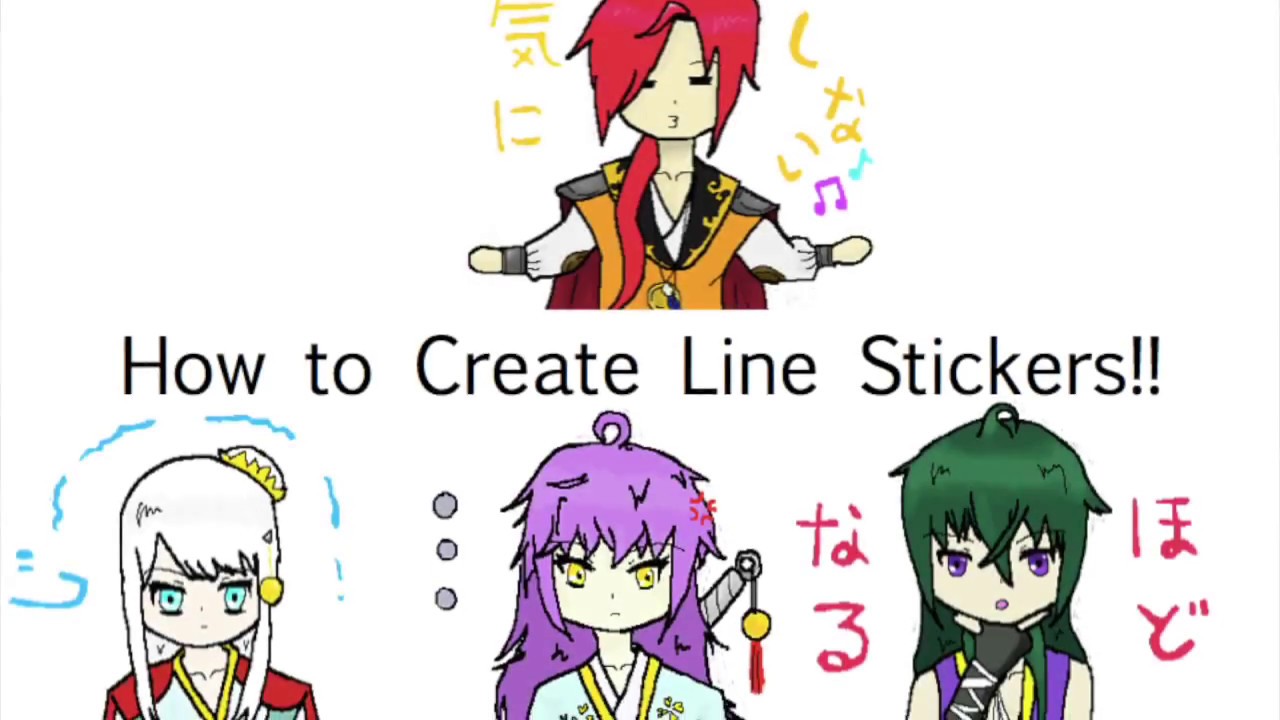  Line  Stickers  Tutorial YouTube