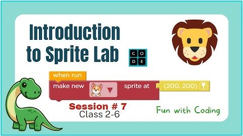 Free game coding tutorial for kids | Introduction to Sprite Lab code.org  | Coding for beginners