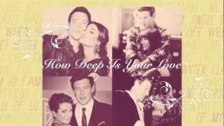 How Deep Is Your Love - Glee Cast - Lyric Video chords
