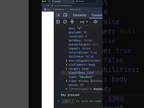 What is Keydown & Keyup in JavaScript? | Keyboard Events