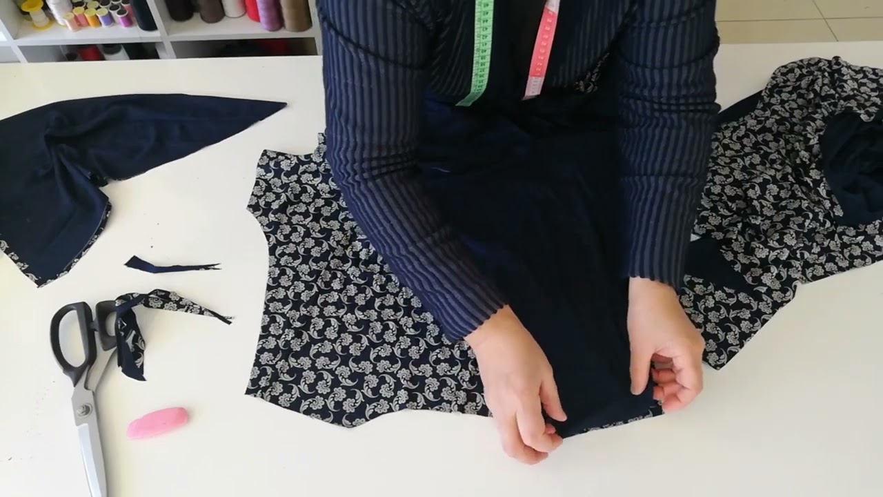 KURUVAZE BAGCIKLI NAMAZ ELBISE KESIMI DIKIMI