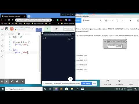 Reading 101: Pseudocode to Python Code (Modulus Operator)