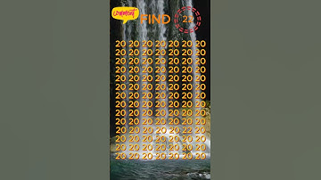 Find 22  #QuickSpotChallenge #BrainTeasers #VisualPuzzles #shortschallenge