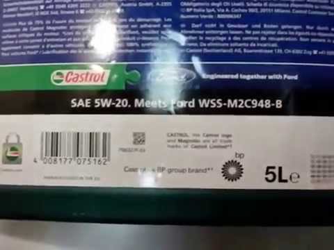 Масло Castrol 5w20 Ford