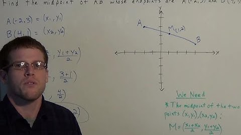 Finding the Midpoint of a Line Segment - Geometry