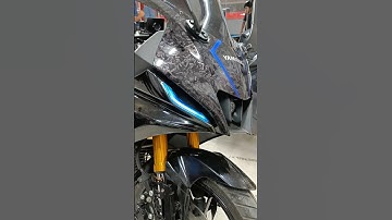 Install Moxi Flasher with DRL in Yamaha R15 V4 Black Colour Modified #shorts #modified #r15v4 #bike