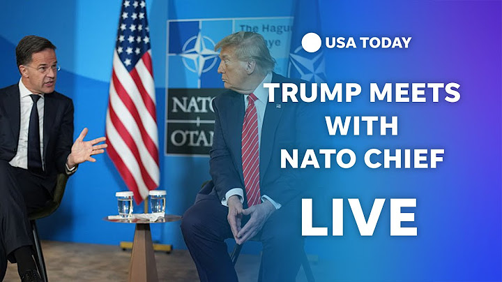 Watch live: President Trump meets with NATO Chief Mark Rutte