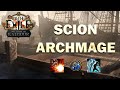 Poe 3 25 - Scion Archmage dd of chain reaction + frostblink wintry blast