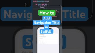 Navigation Stack in SwiftUI Tutorial
