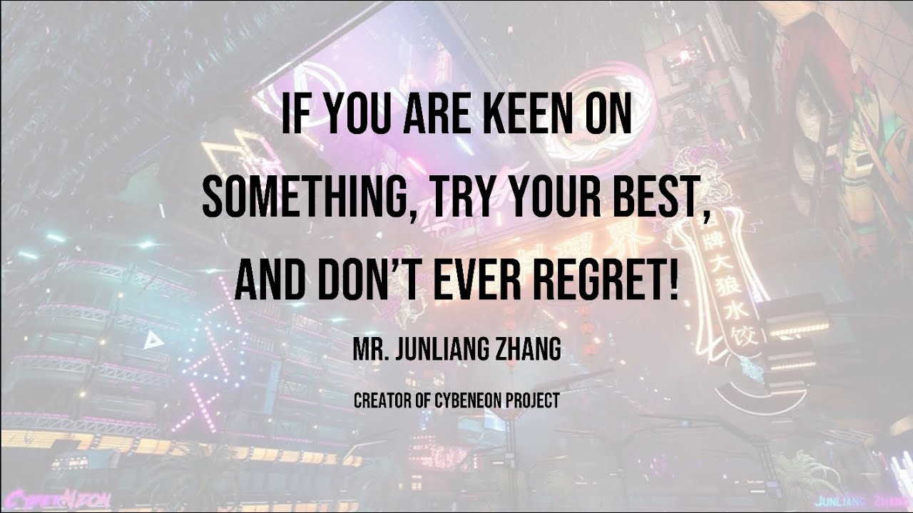 Interview with Mr. Junliang Zhang: Start from Scratch, Creating a Cyberpunk Chinese City in UE4