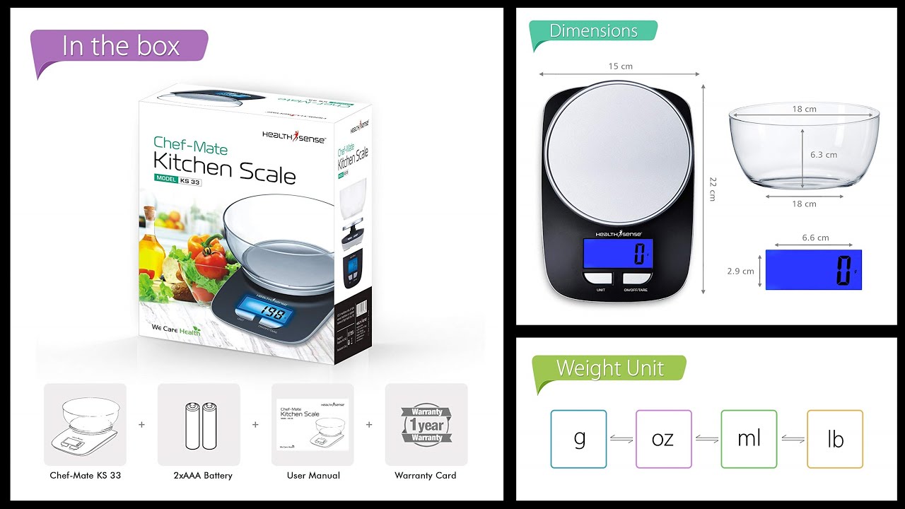 best kitchen weighing scale YouTube