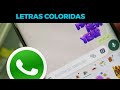 Como enviar mensagem com letras coloridas no WhatsApp