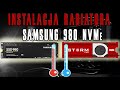 Instalacja Radiatora i termopady na dysk Samsung 980 NVMe Test transferu użytkownika