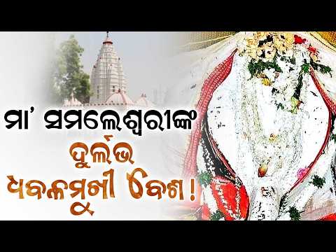 ମା’ ସମଲେଶ୍ୱରୀଙ୍କ ଧବଳମୁଖୀ ବେଶ! | Maa Samaleswari In Dhabalamukhi Besha On Mahalaya | Argus News