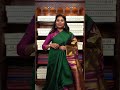 GREEN WITH BLACKBERRY KANCHIVARAM RISING BORDER SILK SAREE #sareelove #saree  #trendingshorts