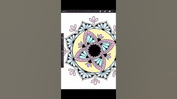 Easy mandala on Ipad| How to make mandala design on procreate|#Saanvinia#Ipad#procreate