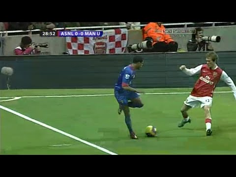 Patrice Evra nice nutmeg on Hleb 2006/07