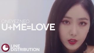 ["2+2=You&I" Track #1] ONEYEZ NEO - U+ME=LOVE | Line Distribution