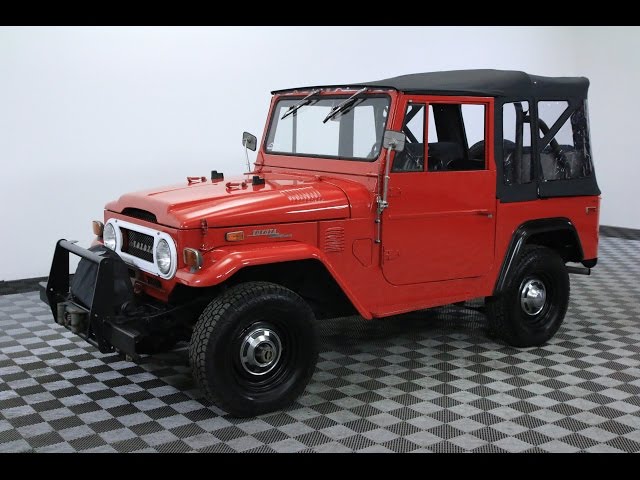1972 TOYOTA LAND CRUISER RED - YouTube