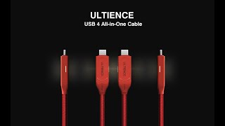 ULTIENCE USB 4 All in One Cable with Smart LED