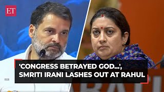 Smriti Irani lashes out at Rahul Gandhi, says Congress plans to visit Ram temple to gain votes