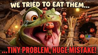 Tiny Army, Big Problems: The Lizard Mission! 🐜🦎#3d #animation #animals #funny #ants  #shortfilm