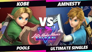 Let's Make Moves Miami - Kobe (Young Link) Vs. Amnesty (Link) SSBU Ultimate Tournament