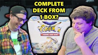 Can You Build a Pokemon Deck from 1 Booster Box?? (ft. Tricky Gym)