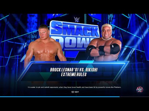 WWE Brock Lesnar Vs Rikishi  PS5 WWE2K23 WRESTLING