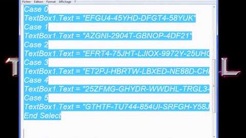 Tuto Cree un Keygen VB 08 FRENCH