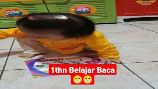 usia 1thn belajar Baca 😁 #anak #baby #bimbaaiueo #pentasseni by Bulux Channel 5 views 1 year ago 21 seconds