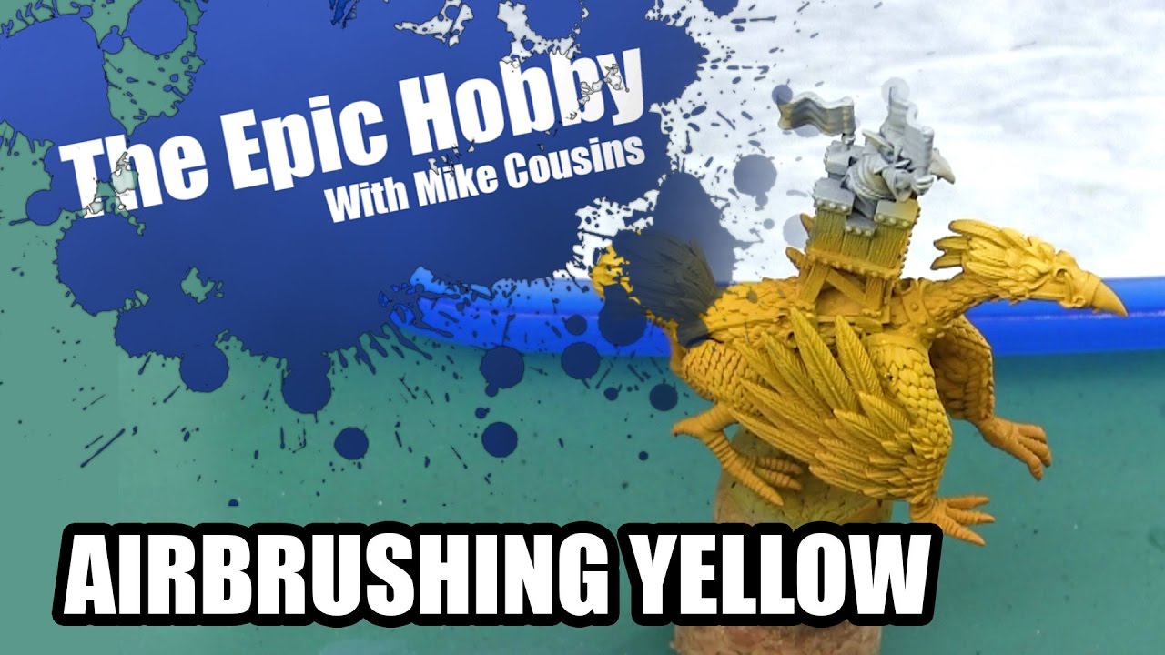 Airbrushing Yellow The Epic Hobby YouTube