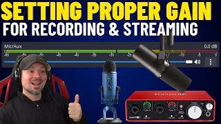 Learn How To Set The Perfect Gain On Your Interface Or Mic For Recording And Streaming Like A Pro!