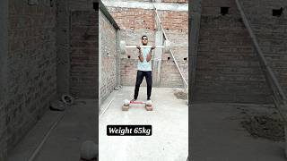💪 65KG Dumbbell Challenge 🔥 | Desi Power Workout 😳#65kg#dumbbell#workout#fitness#gym