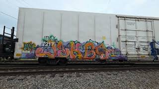 MASSIVE 2 Engine BNSF 7750 and 6236 with TWO Rockstar ladie's in the cab!! 6/28/26~La Crosse, Wi.