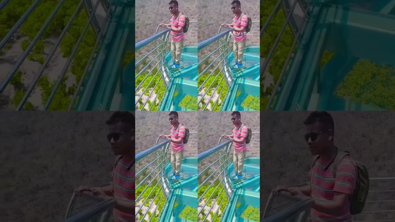 Walking on a Glass Bridge 😱