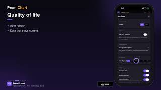 Make PremiChart Yours — Theme, Signal Alerts & Auto-Refresh (Settings Tour)