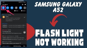 Samsung Galaxy A52 Flashlight not working | How to solve flashlight issues || Flashlight problem