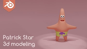 Patrick Star 3d modeling in Blender Tutorial