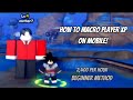 How to MACRO XP on MOBILE! | Anime vanguards