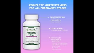 Prenatal Vitamins DHA Zaytun Vitamins Halal Prenatal Vitamins + DHA, Folic Acid, Iron screenshot 4