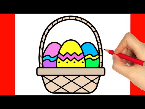 COMO DESENHAR OVOS DE PASCOA - COMO DESENHAR UM OVO DE PASCOA - DESENHOS DE PASCOA