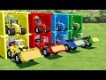 FARMING OF COLORS ! WHEAT LOADING WITH FRONT LOADER TRACTORS ! Farming simulator 22 !