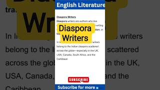 Diaspora Writers? #englishliterature #ugcnetenglish #education