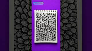 Day-66 Zentangle art tutorial⚡️💙|#shorts|#art|#zentangle|#easy|#tutorial|#zen|#doodle|#trending