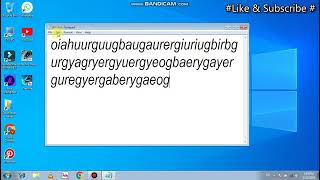 #Notepad# Ke full option reading Fast Video