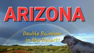 Double Rainbow! In the Desert. Highway 95 by Travels with Lucky 33 views 1 month ago 3 minutes, 18 seconds