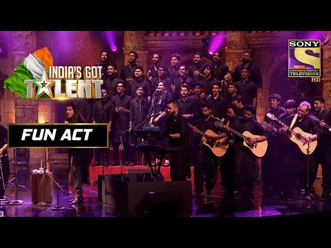 Live 100 Band Live Act | India's Got Talent Season 8 | Fun Act