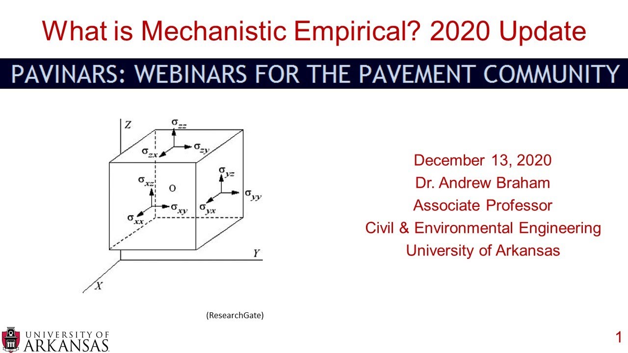 Pavinar What Is Mechanistic Empirical 2020 Update YouTube