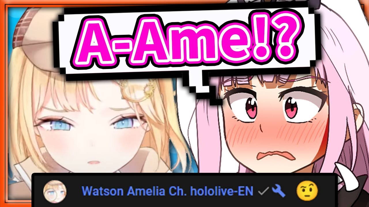Calli Pretended to be Ame but Immediately got Busted by The Real Ame 【HololiveEN】